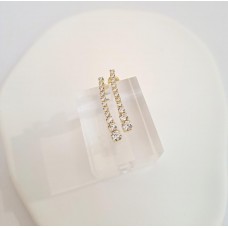 Σκουλαρίκια Κρεμαστά Χρυσά 14Κ Με Ζιργκόν (E248)